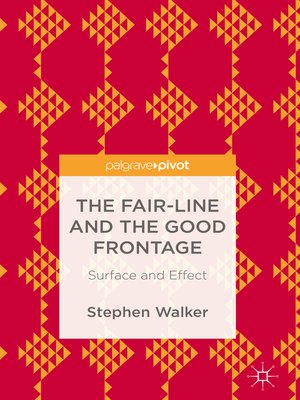 cover image of The Fair-Line and the Good Frontage